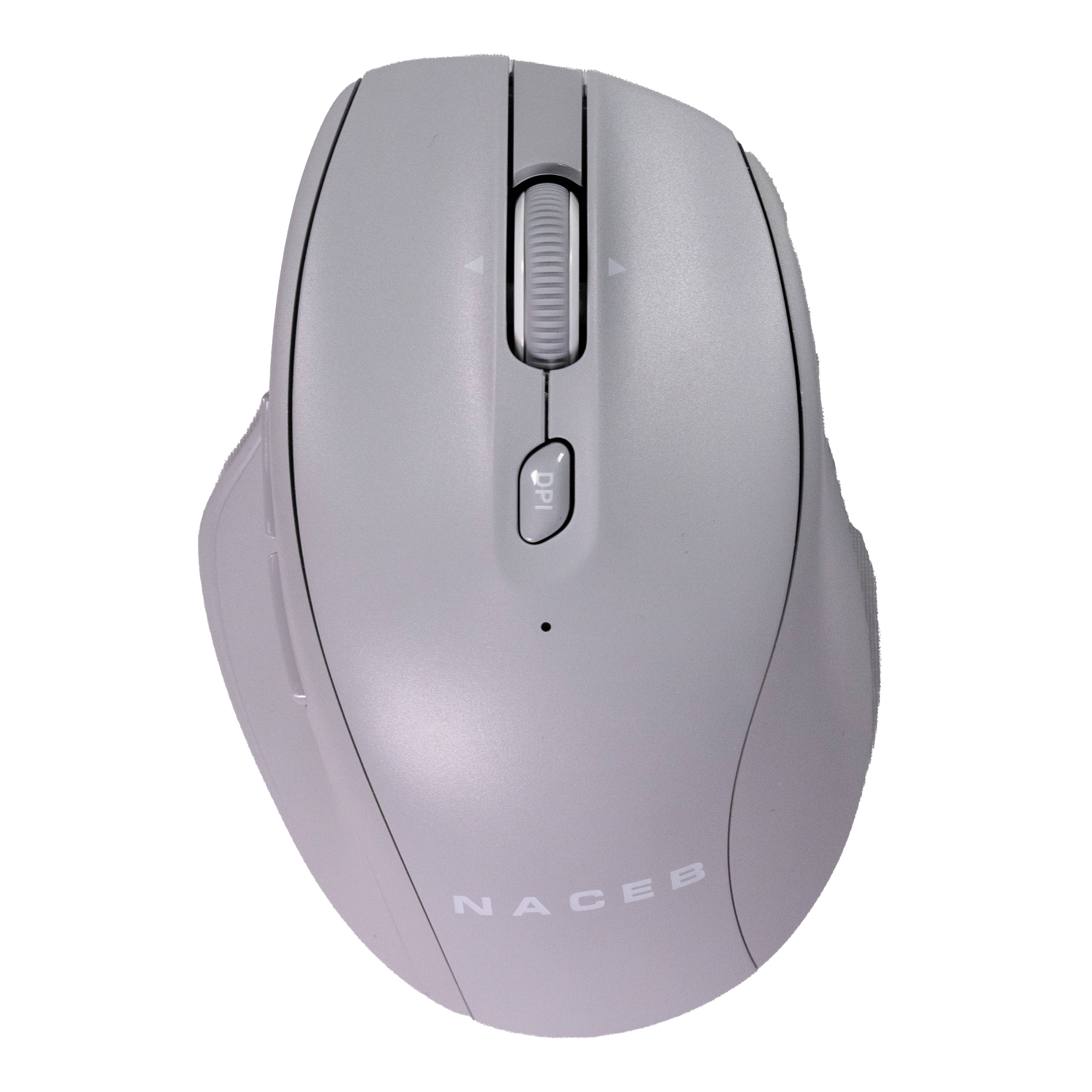 Naceb Mouse Inal Dual Mode 2.4G+Bt Gris Na-0139G - Naceb Mouse Inal Dual Mode 2.4G+Bt Gris Na-0139G -
